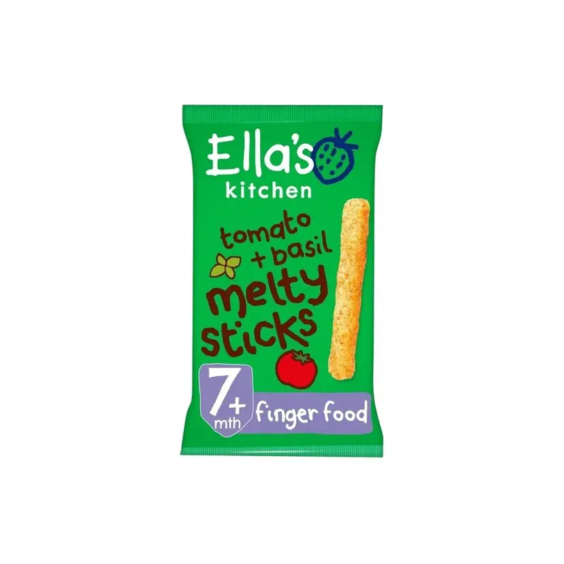 Ella's Kitchen Organic Tomato & Basil Melty Sticks Baby Snack 7+ Months 16G 1