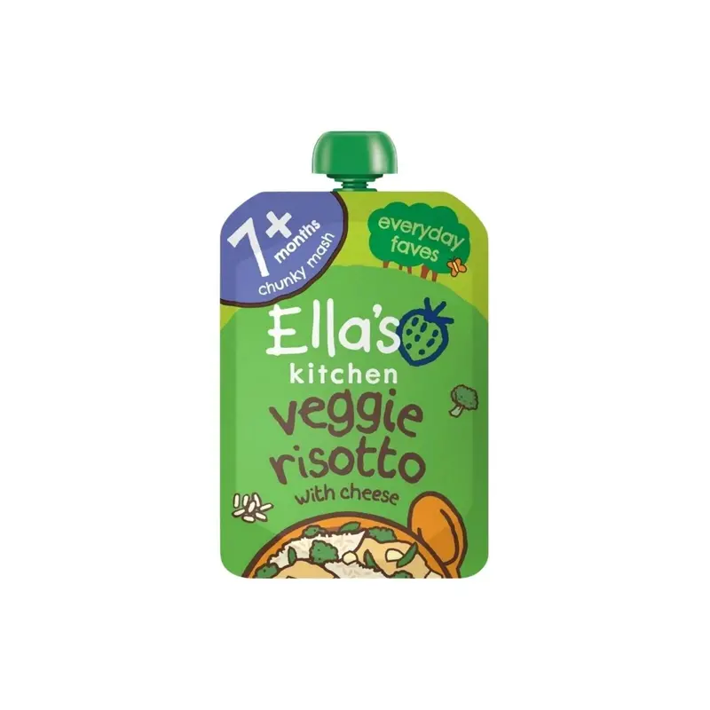 Ella's Kitchen Organic Veggie Risotto With Cheese Baby Food Pouch 7+ Months 130G 1
