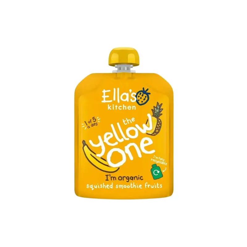 Ella's Kitchen Smoothie The Yellow One Baby Food Pouch 6+ Months 90G 1
