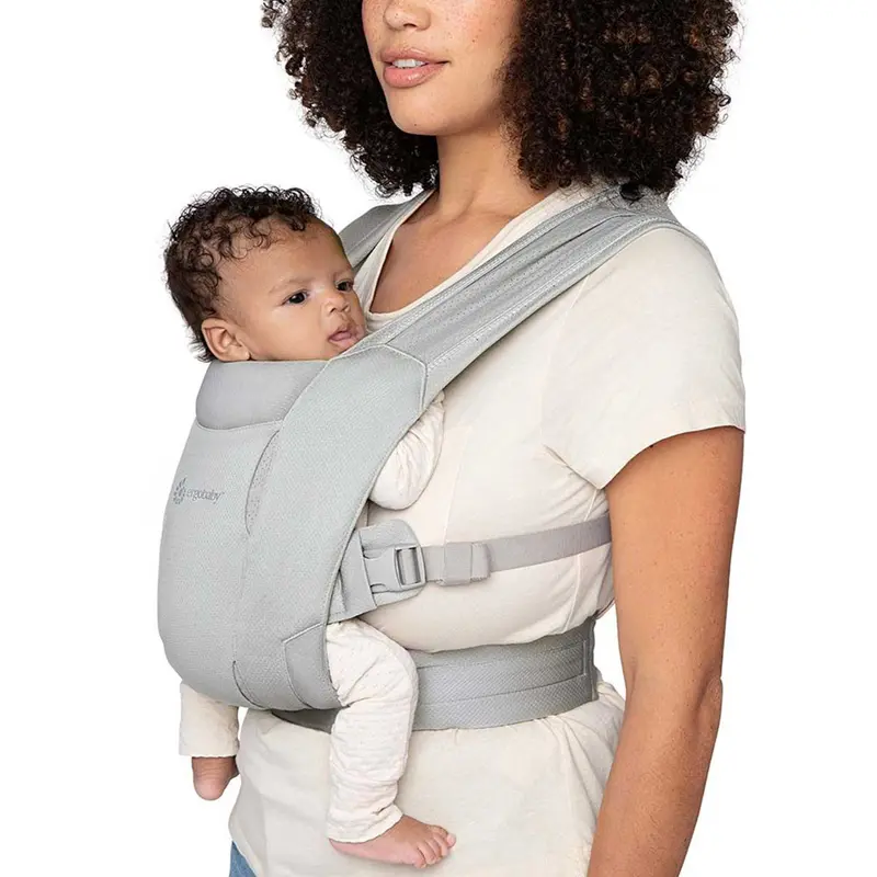 Ergobaby Embrace Soft Air Mesh In Soft Grey 1