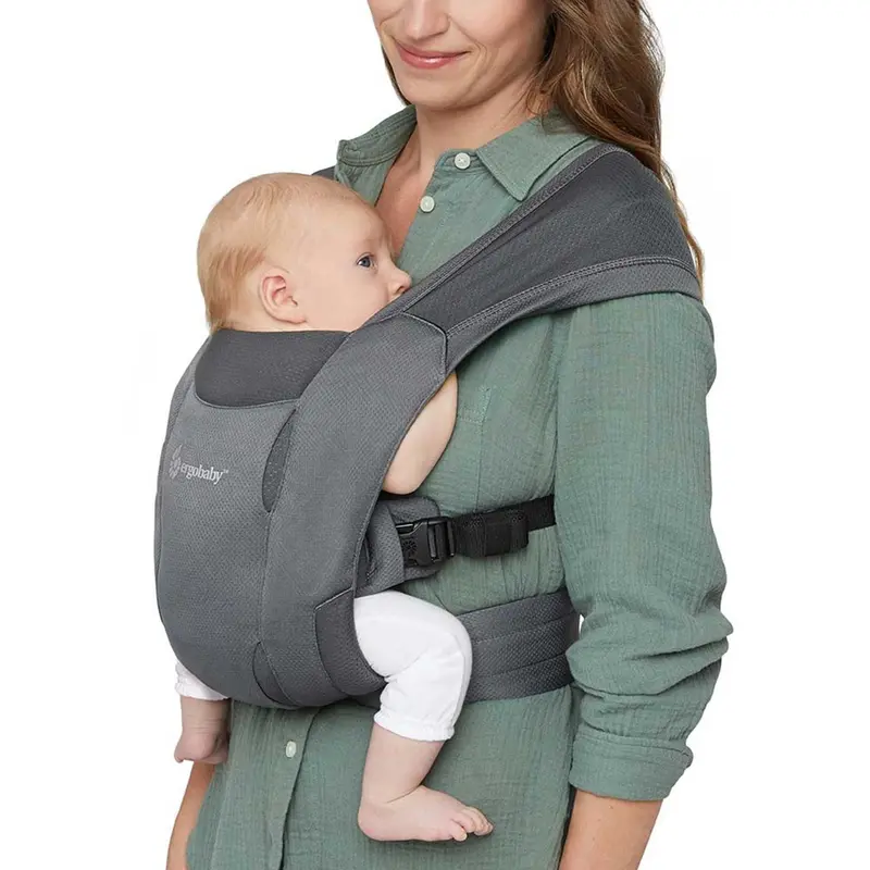 Ergobaby Embrace Soft Air Mesh In Washed Black 1