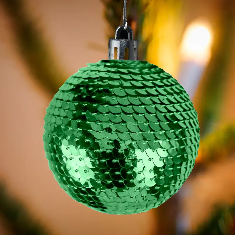 Esfera De Lentejuelas, Color Verde 1