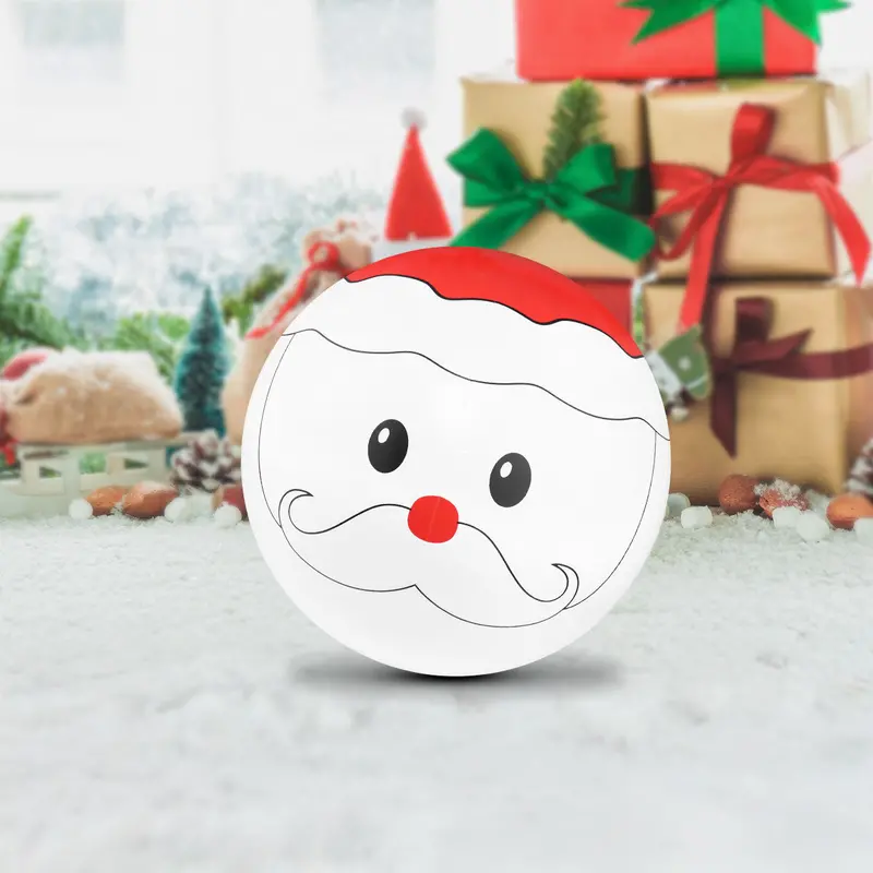 Esfera Inflable Con Diseño De Santa Claus 1
