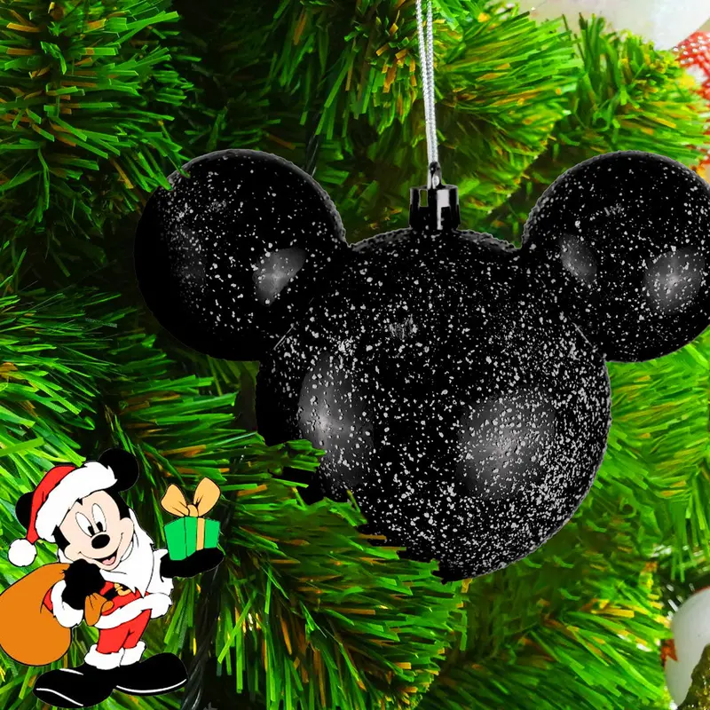 Esfera, Mickey Mouse, Efecto Nevado, Color Negro 1