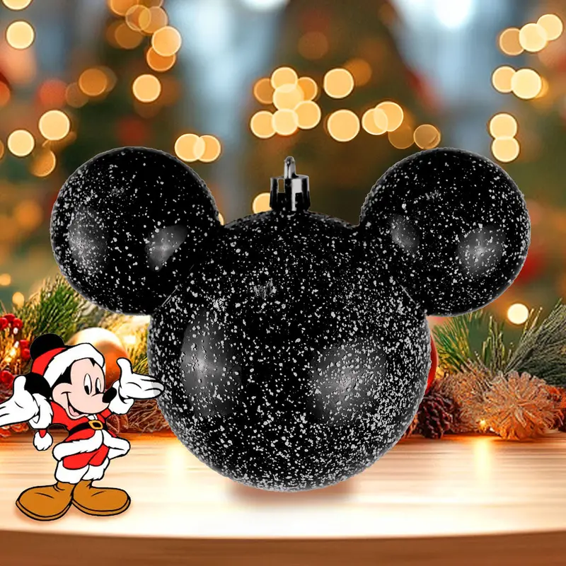 Esfera, Mickey Mouse, Efecto Nevado, Color Negro 2