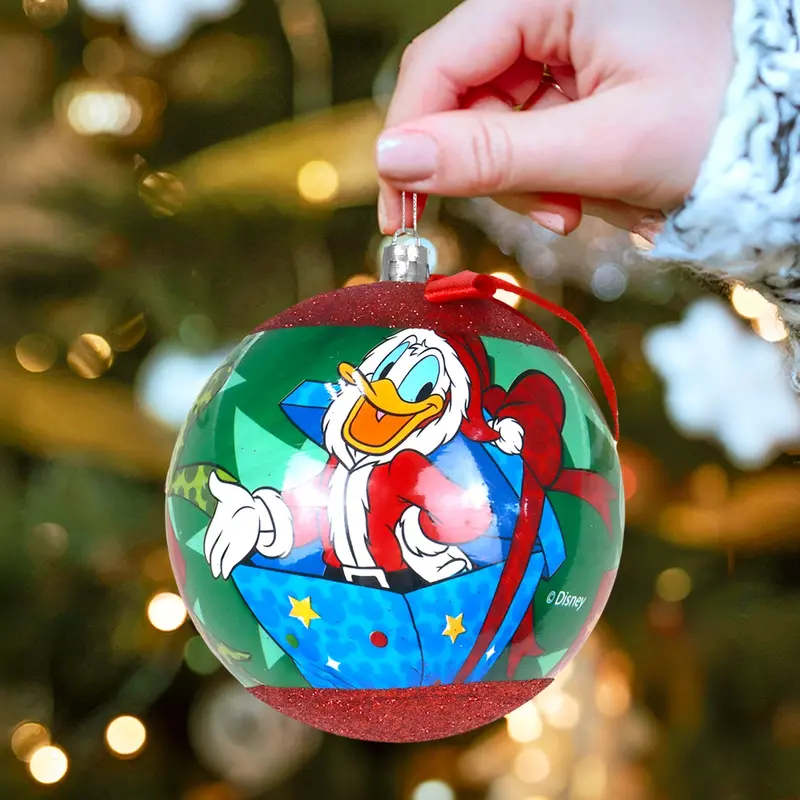 Esfera Navideña Con Moño, Pato Donald 2