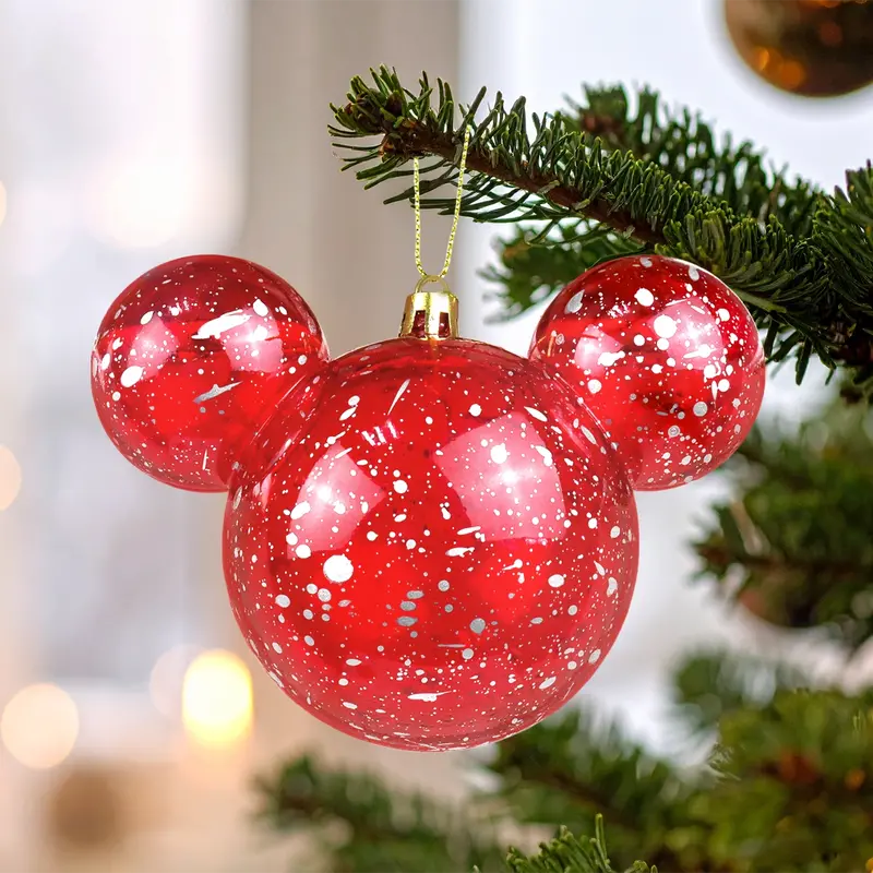 Esfera Navideña, Mickey, Color Rojo 2