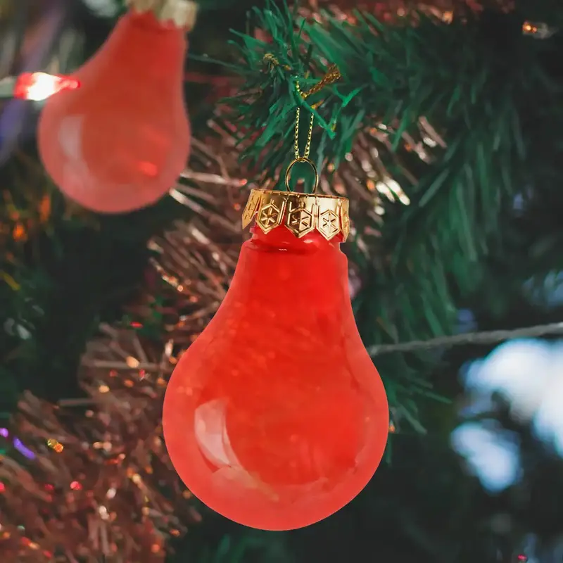Esferas Navideñas, 2 Pzas, Color Rojo 2