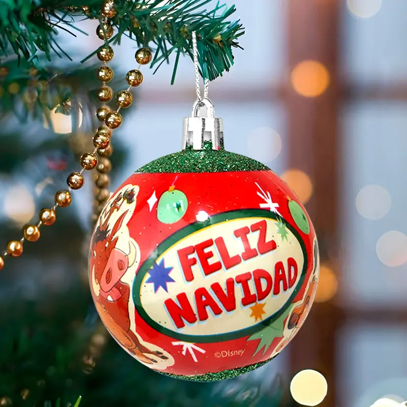 Esferas Navideñas Con Diseño De El Rey León 1