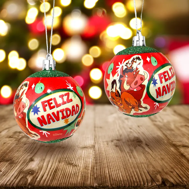 Esferas Navideñas Con Diseño De El Rey León 2