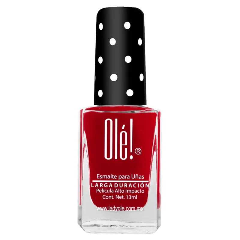 Esmalte De Uñas Olé Color Rojo Satinado 13Ml 1