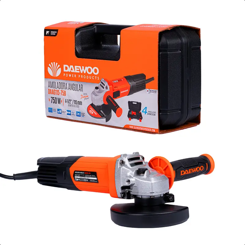 Esmeriladora 4-1/2" 750W 11000Rpm Daewoo 1