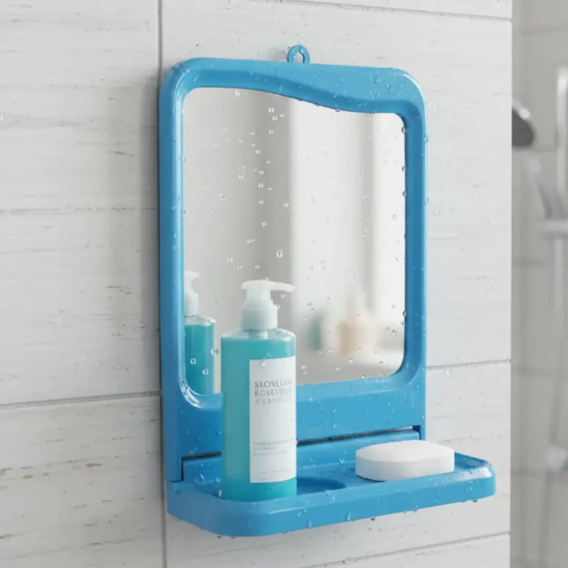 Espejo Para Baño, Color Azul 1