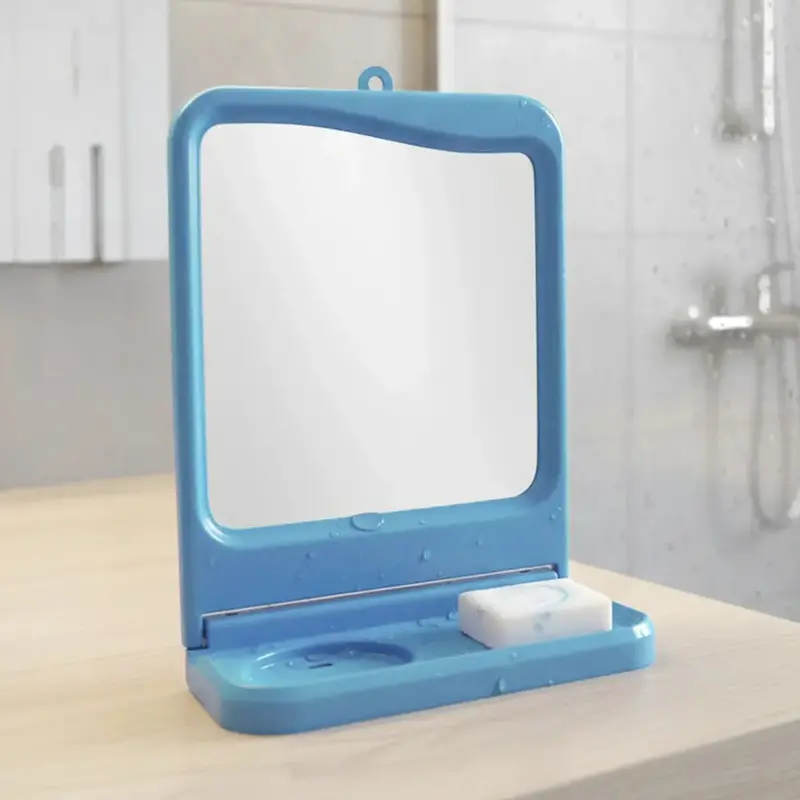 Espejo Para Baño, Color Azul 2
