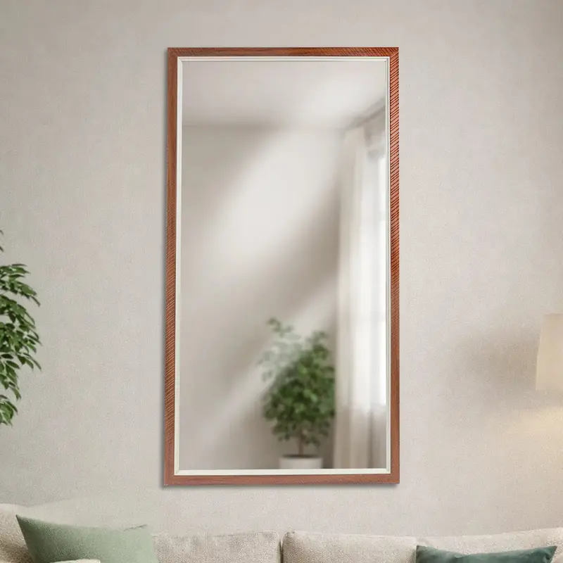 Espejo, Rectangular, Color Café 2