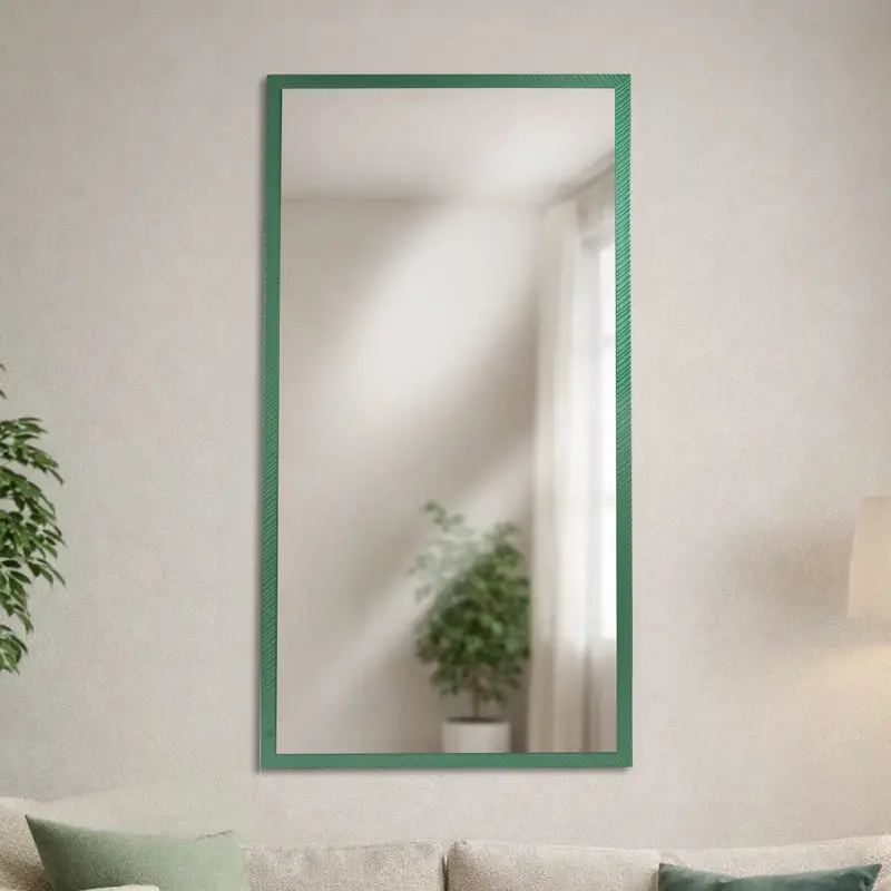 Espejo, Rectangular, Color Verde Oscuro 2