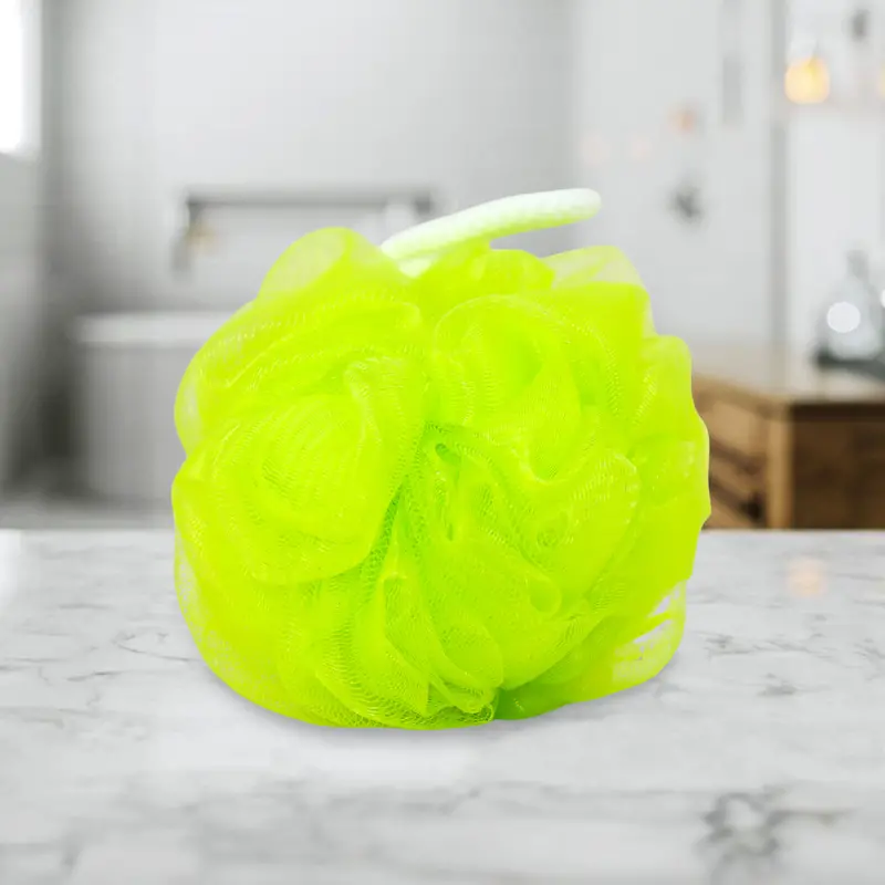 Esponja Color Amarillo/Verde Para Baño, 2Pzas 2
