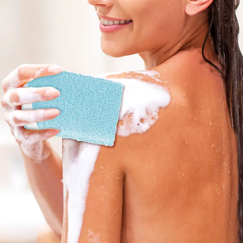Esponja Para Baño Y Masaje, Color Azul Cielo 1