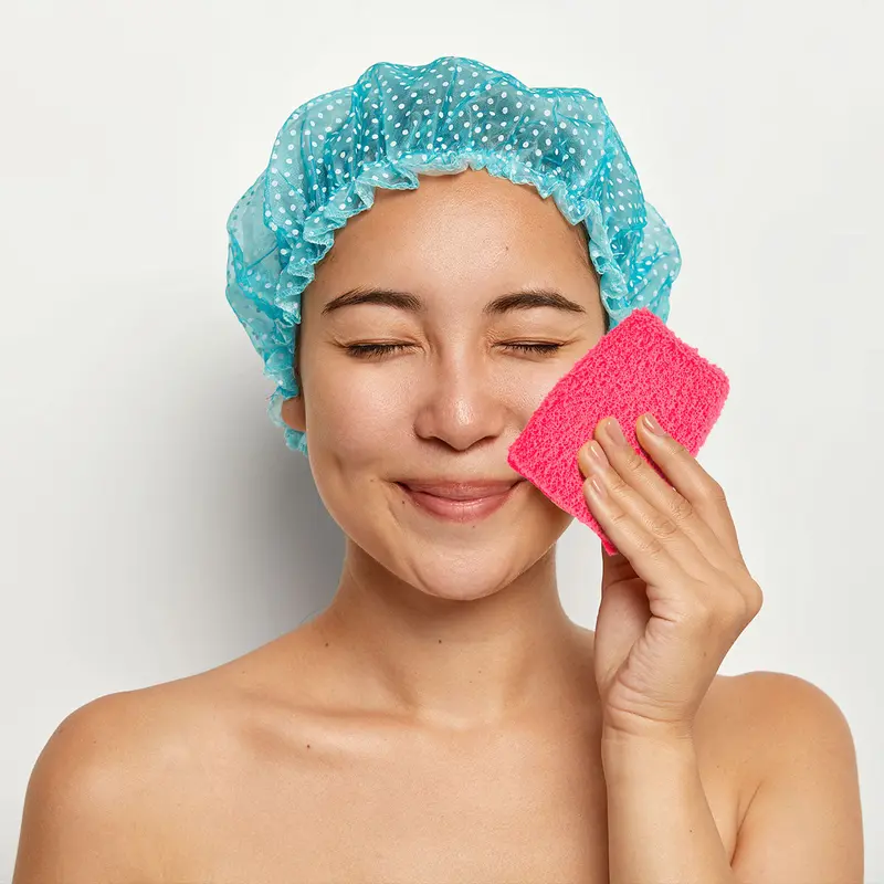 Esponja Para Baño Y Masaje, Color Fucsia 1