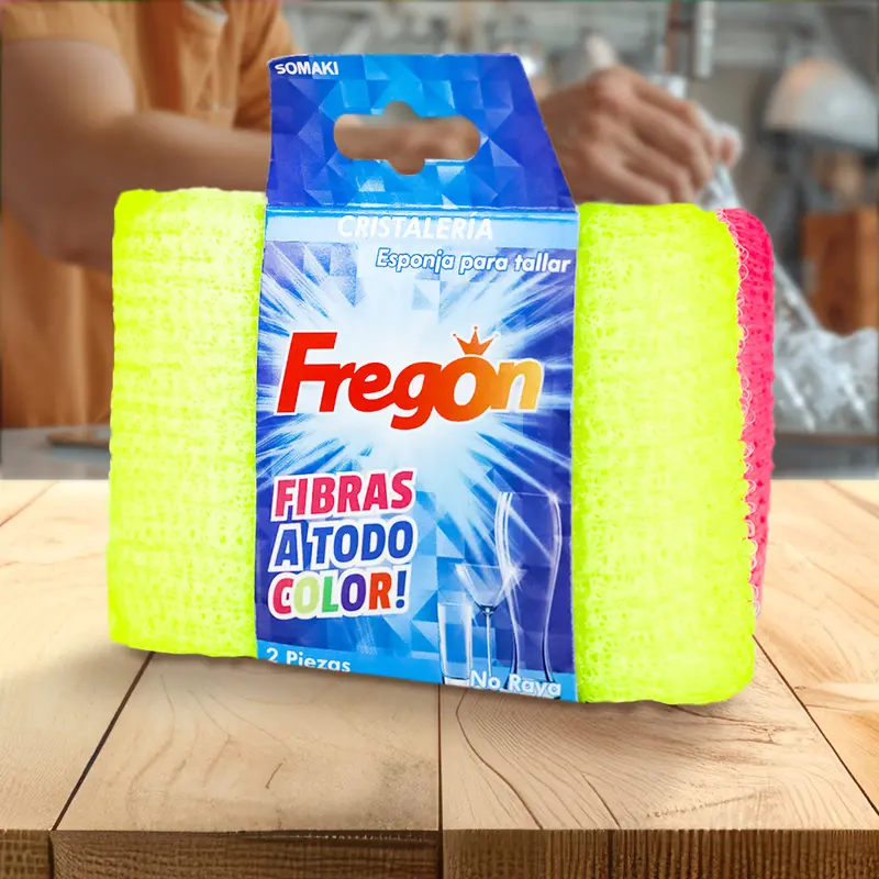 Esponja Para Cristalería, Fregón, 2 Pzas 2