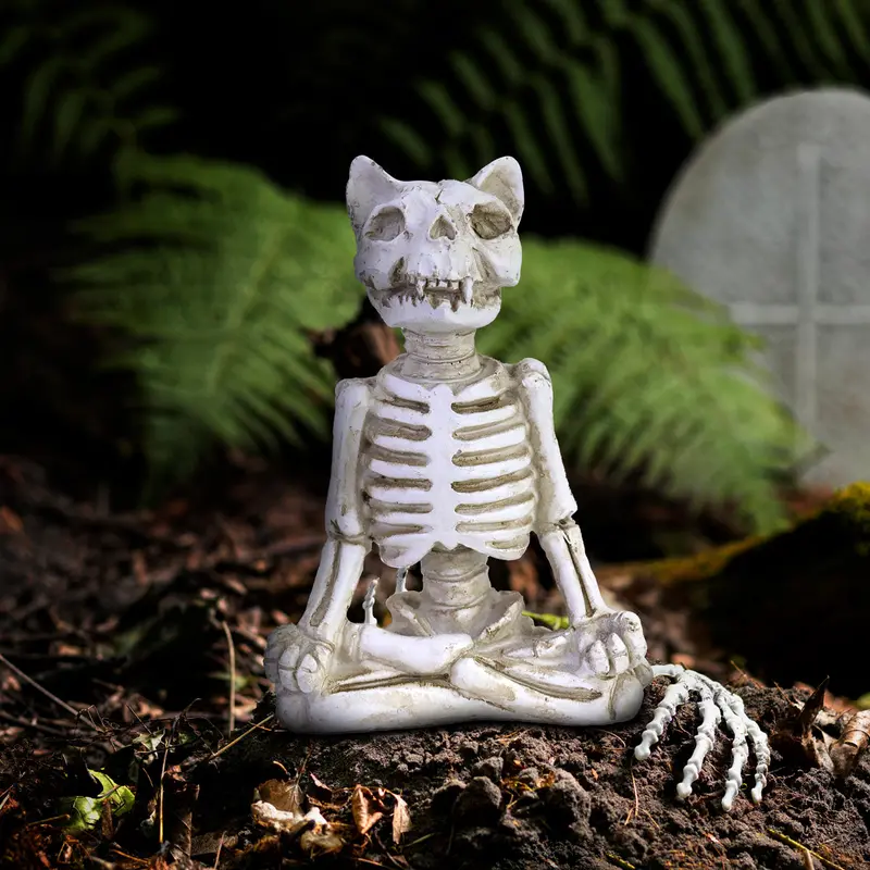 Esqueleto De Gato Decorativo Para Halloween 1