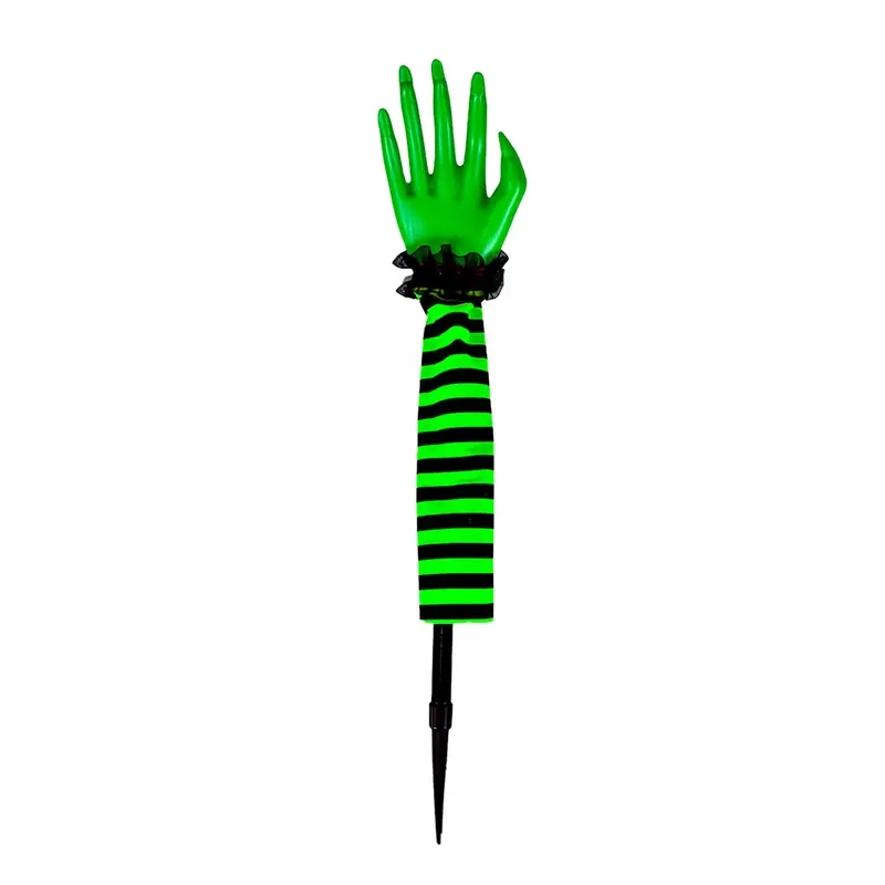 Estaca Con Diseño De Brazo De Bruja Color Verde 2