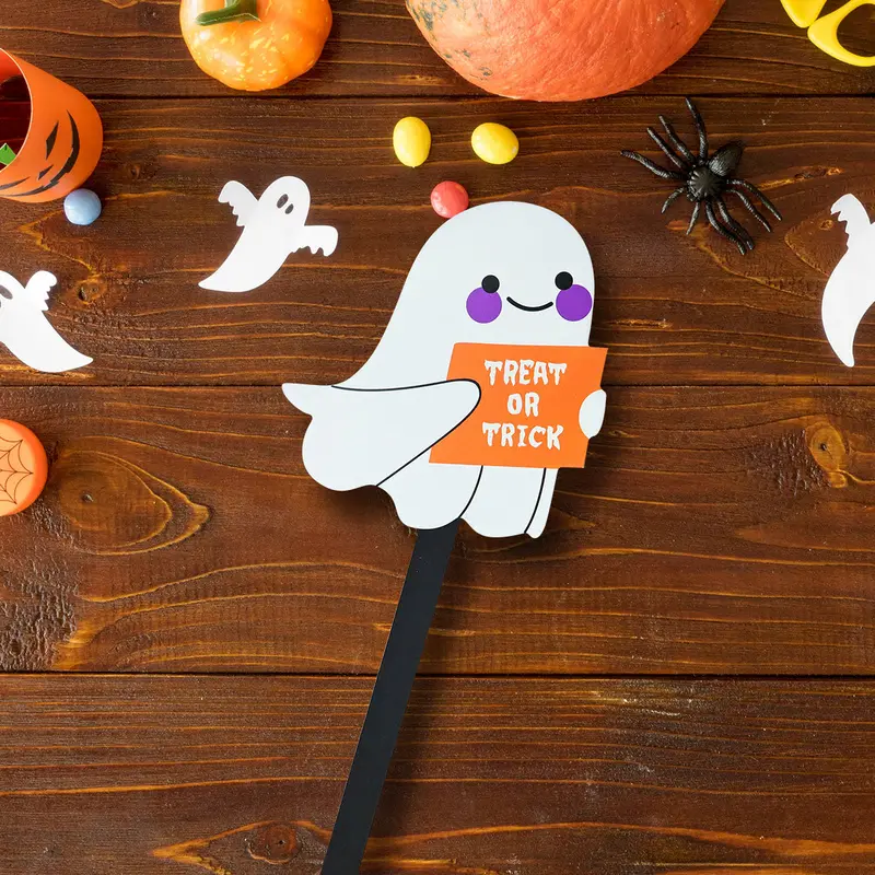 Estaca Decorativa Con Diseño De Fantasma Para Halloween 1
