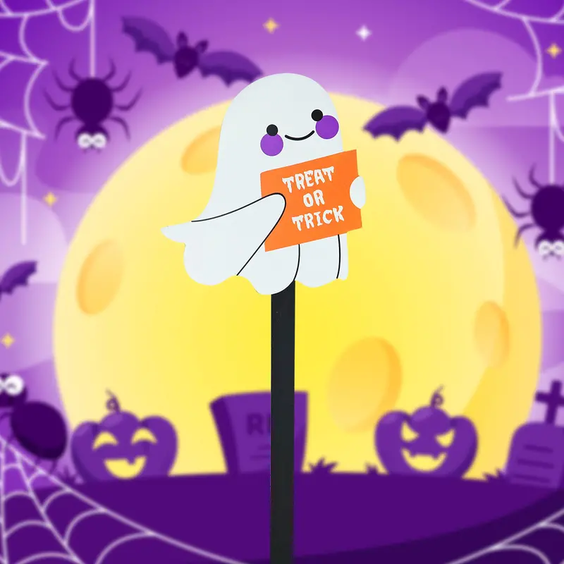 Estaca Decorativa Con Diseño De Fantasma Para Halloween 2