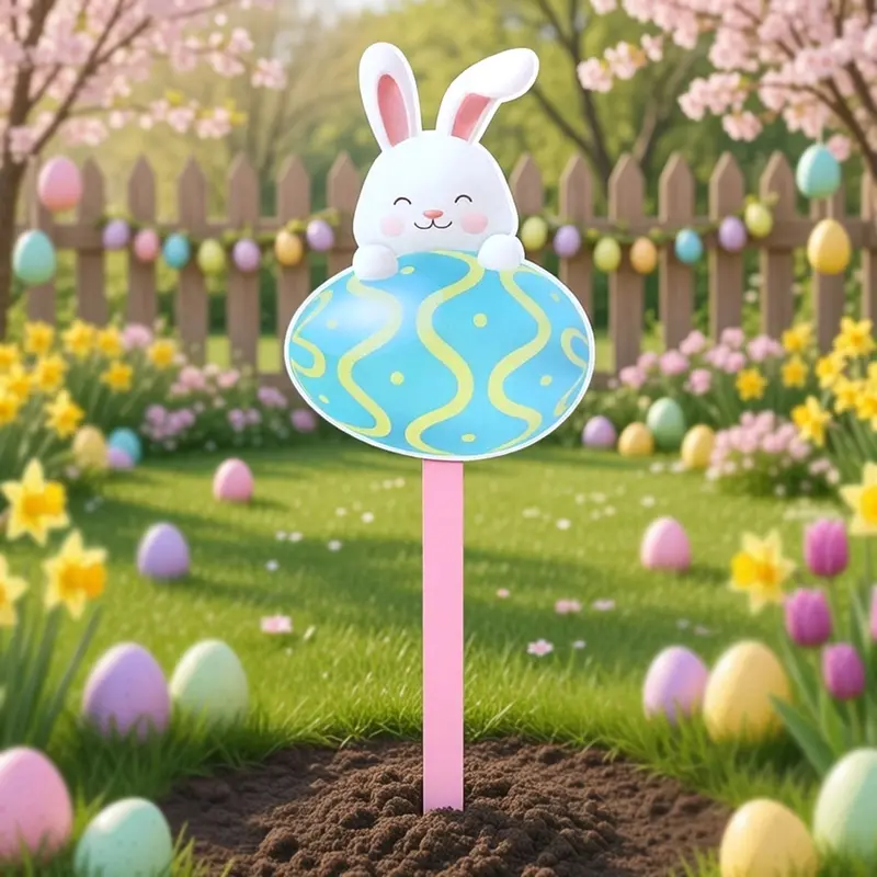 Estaca Decorativa De Pascua, Conejito 1