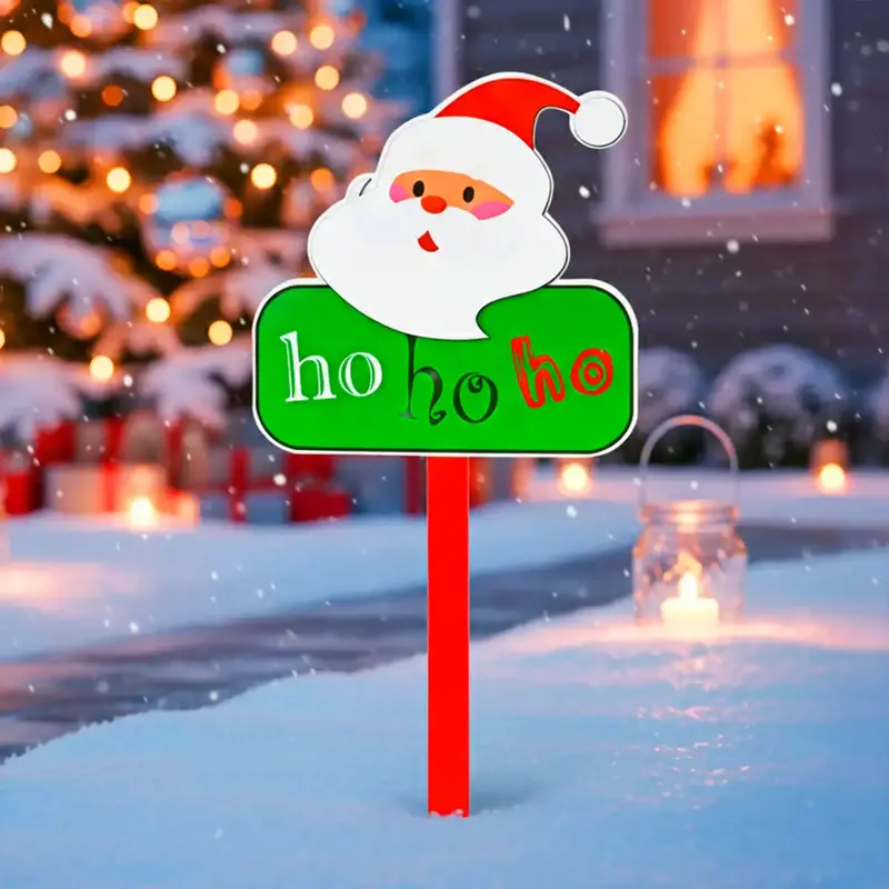 Estaca Decorativa, Ho Ho Ho, Santa 1