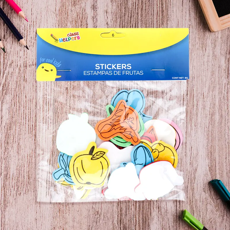 Estampas De Foamy Con Adhesivo En Forma De Frutas 1