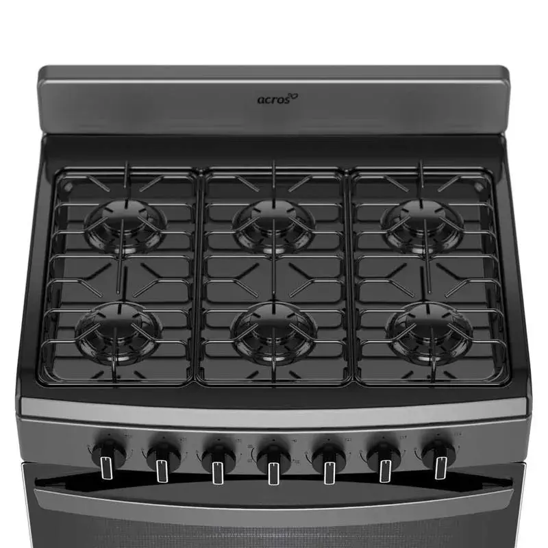 Estufa Acros Mod. Afr2000g 30" Titanio Encendido De Cerillo, Cubierta Porcelanizada** 2