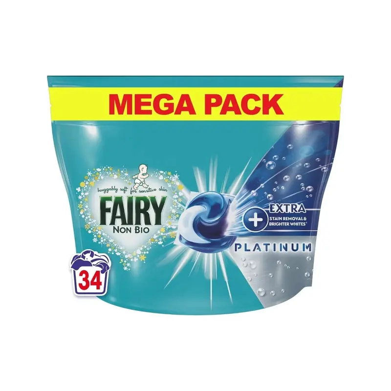Fairy Platinum Stain Remover Non Bio Pods For Sensitive Skin 34 Washes 1