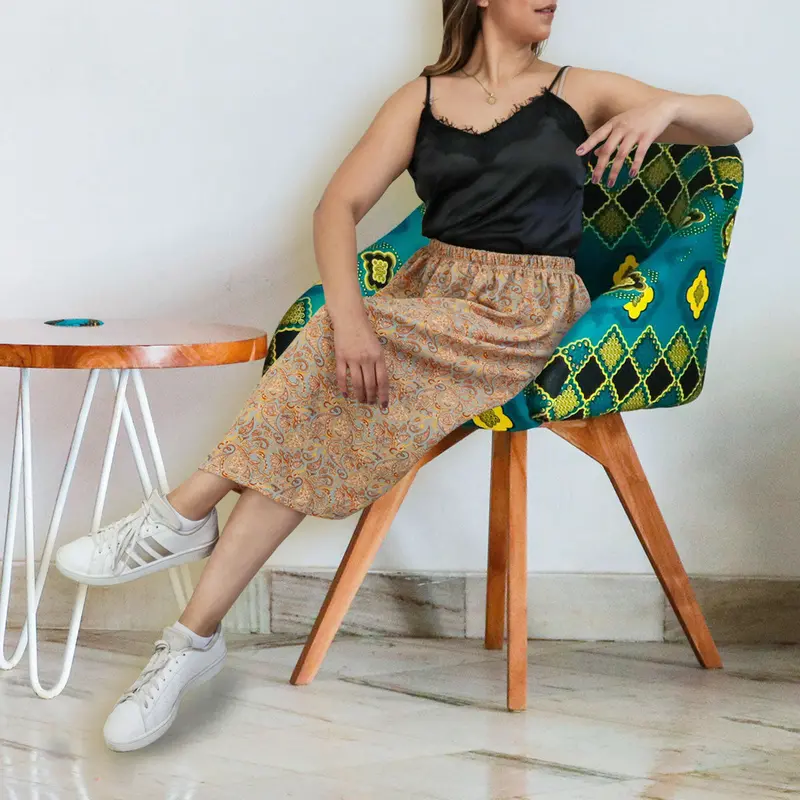 Falda Para Dama Mostaza 1
