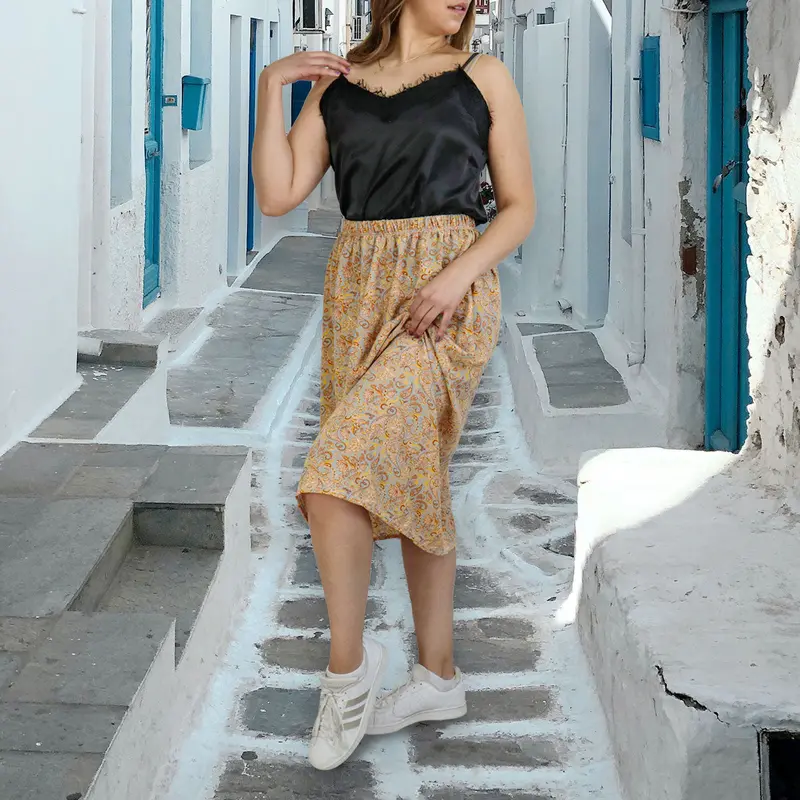 Falda Para Dama Mostaza 2