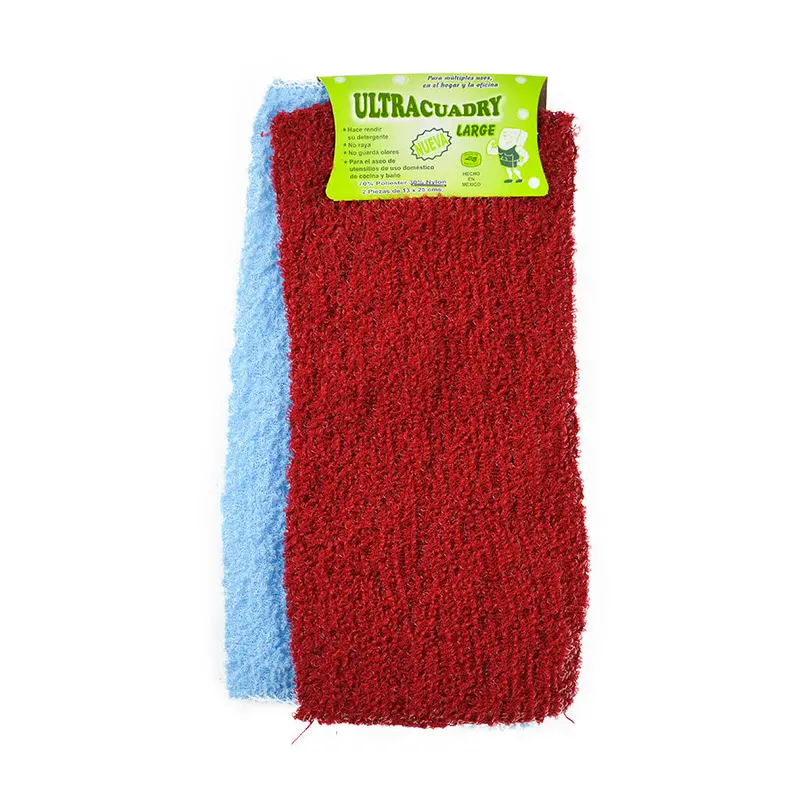 Fibra Para Vajilla Doble Roja Y Azul 1