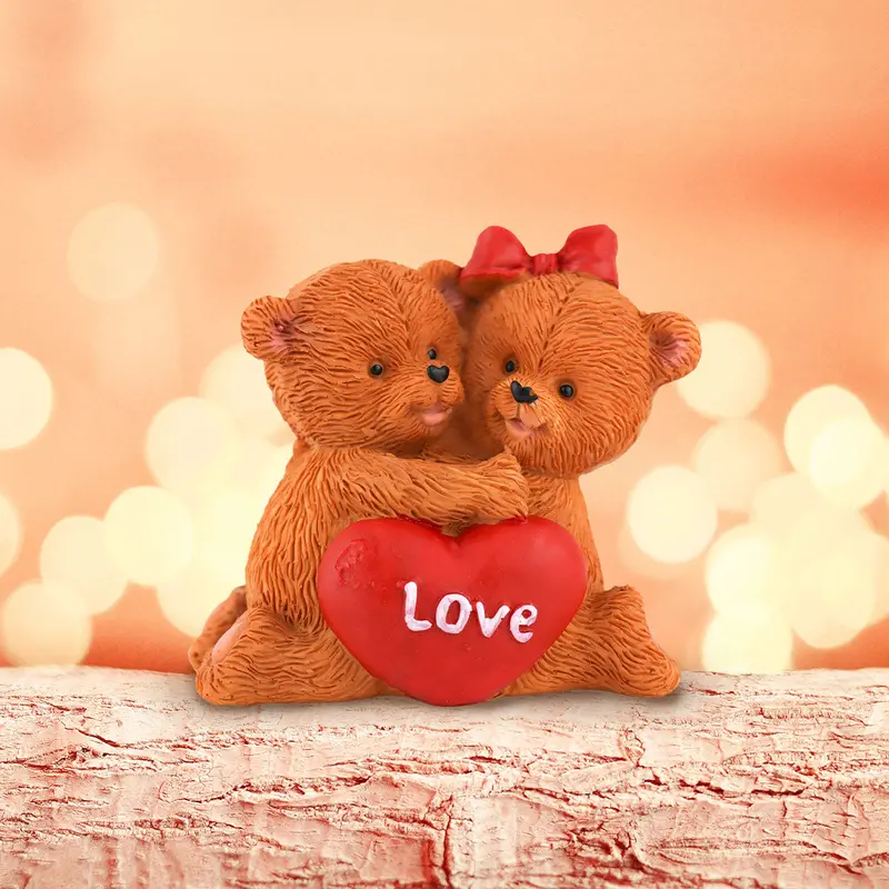 Figura Decorativa Con Diseño De Ositos Love 1