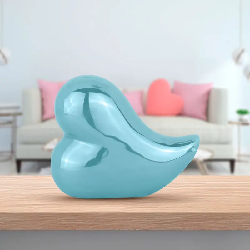 Figura Decorativa En Forma De Corazón, Color Azul 1