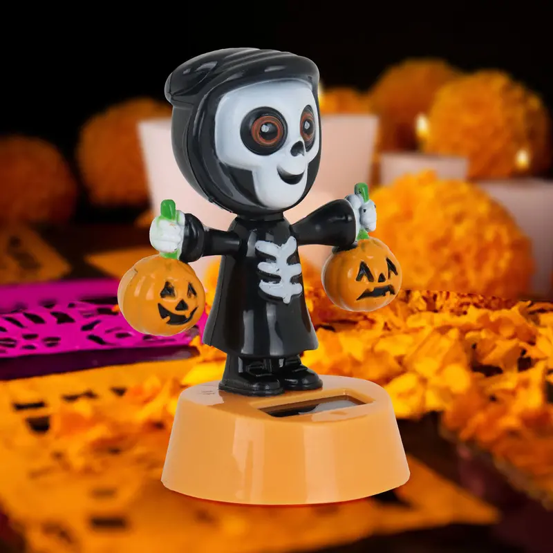Figura Solar De Calavera Con Base 2