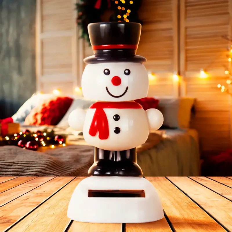 Figura Solar, Muñeco De Nieve 1