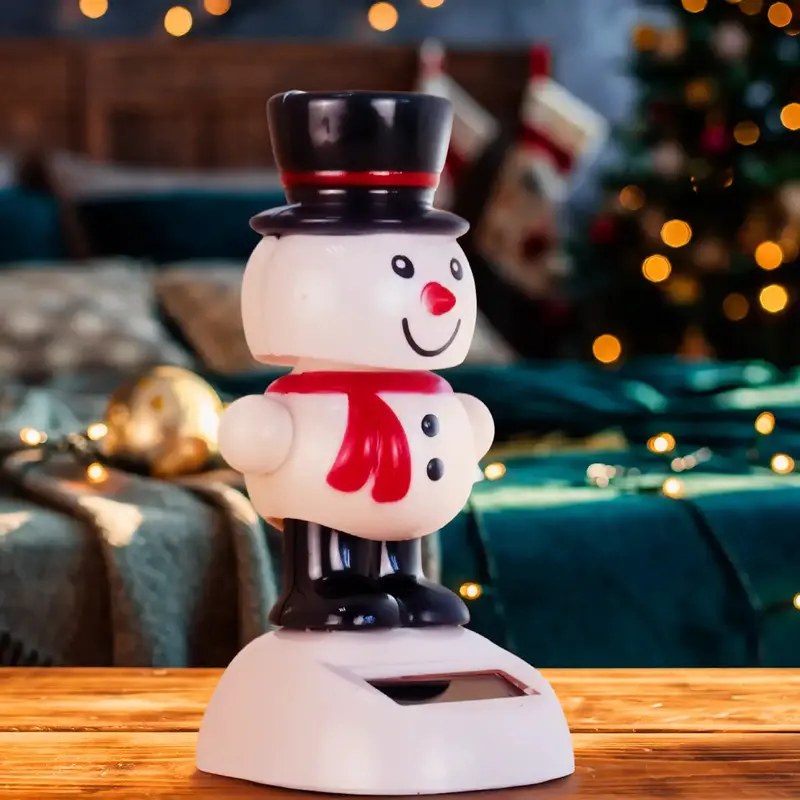 Figura Solar, Muñeco De Nieve 2