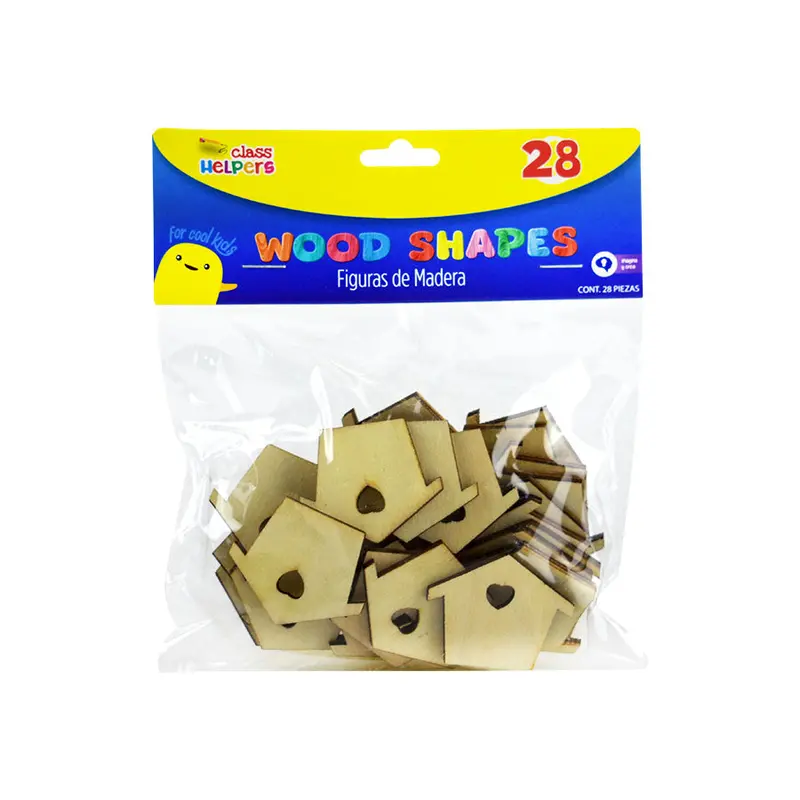 Figuras De Casita En Madera Eday 28Pzas 1