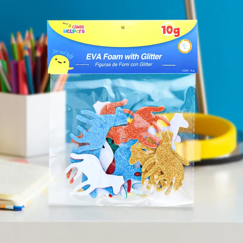 Figuras De Foamy Con Adhesivo En Forma De Animales 1