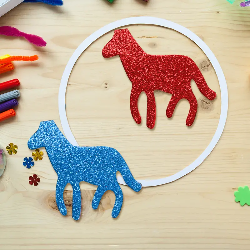 Figuras De Foamy Con Adhesivo En Forma De Animales 2
