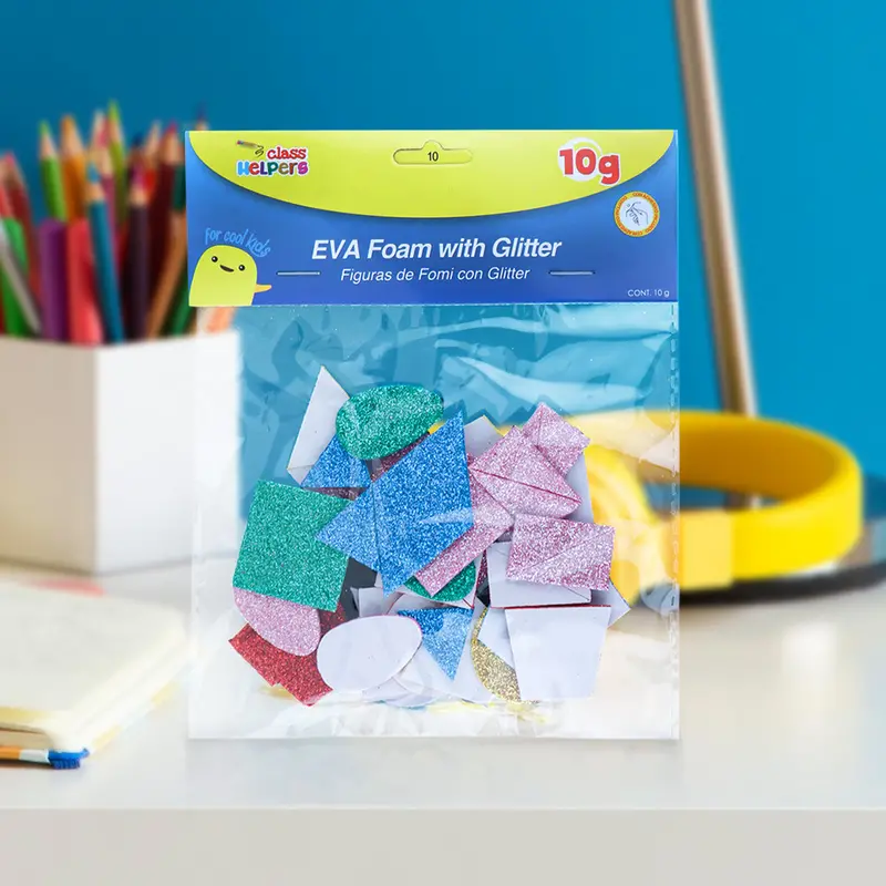Figuras De Foamy Con Adhesivo En Forma De Figuras Geométricas 1