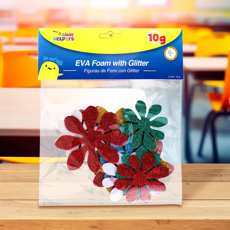 Figuras De Foamy Con Adhesivo En Forma De Flor 1
