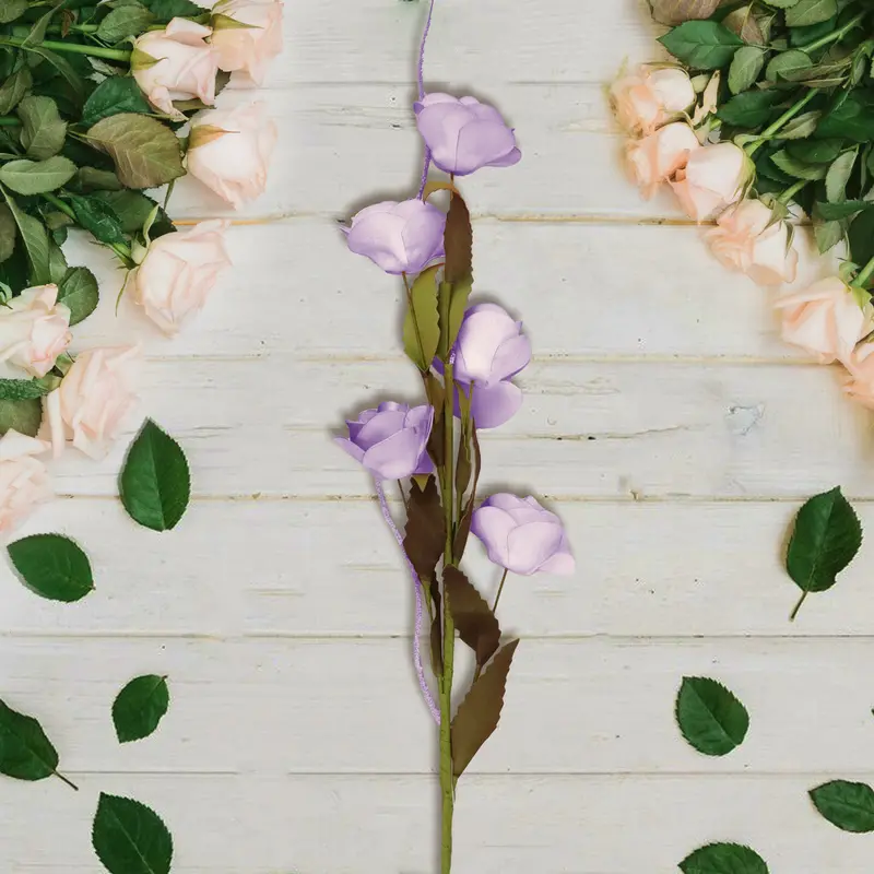 Flor Artificial Color Lila, 66Cm 2