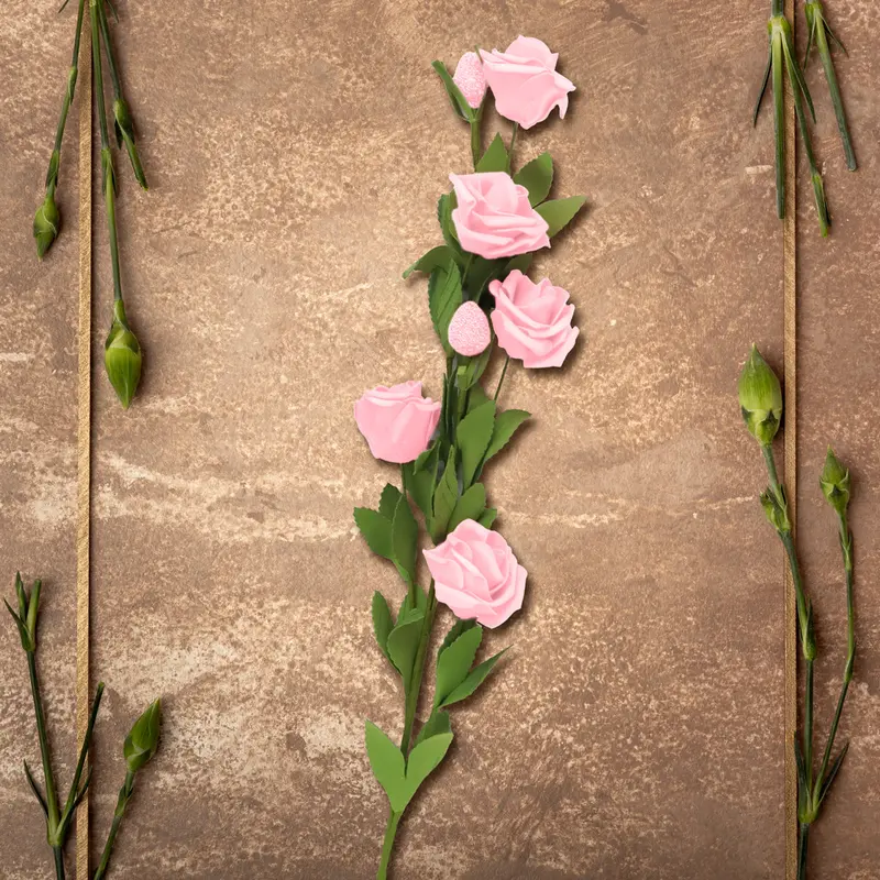 Flor Artificial Color Rosa 1