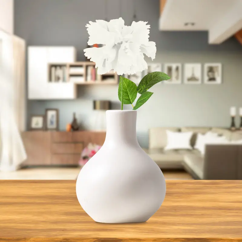 Flor Artificial Decorativa, Color Blanco 1