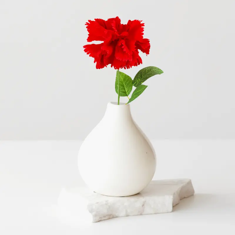 Flor Artificial Decorativa, Color Rojo 2